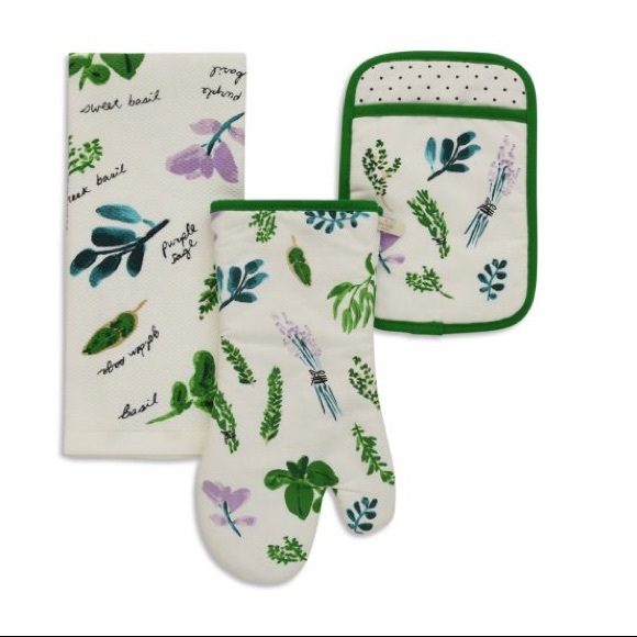 kate spade Other - [Kate Spade] 3-Piece Home Grown Kitchen Linen Set